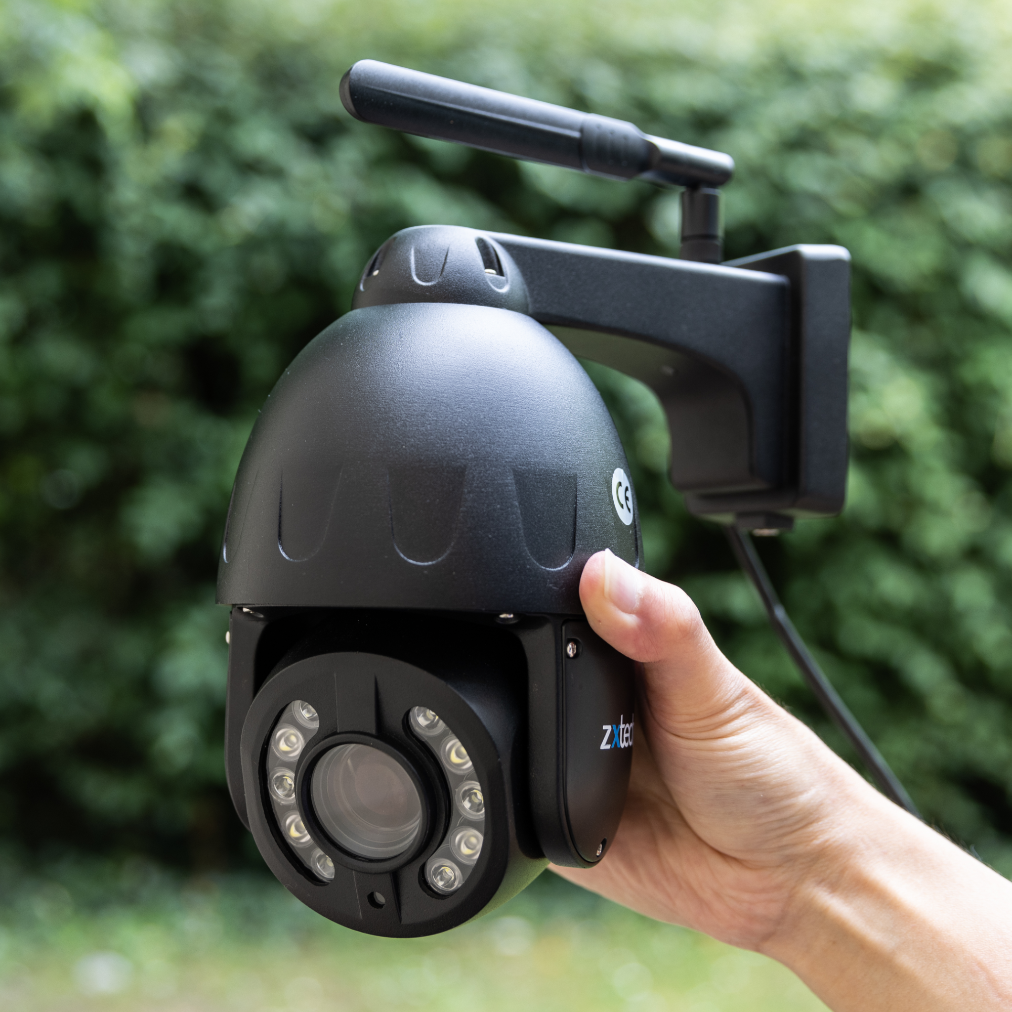 Zxtech 5MP/4K Wireless PTZ CCTV System - 4 x WiFi Security Camera 5X/10X/20X Auto Zoom Colour Night Vision Outdoor 2-Way-Audio 9CH Sony Starvis