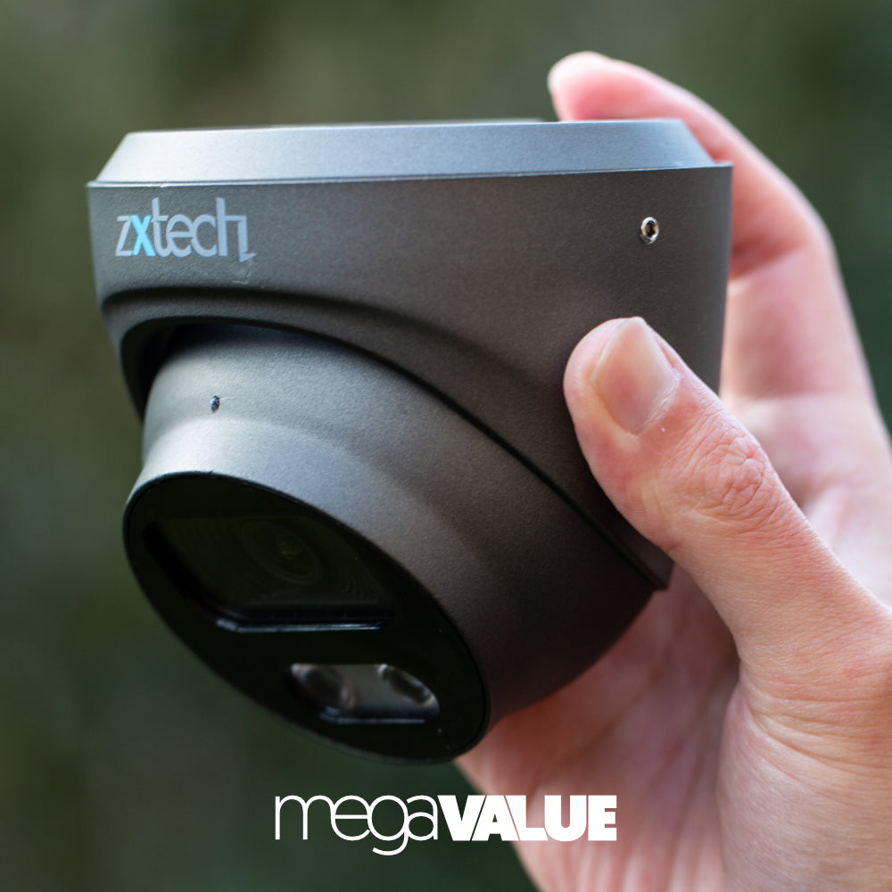Zxtech 4K 8MP Dome PoE IP CCTV AI Camera | Face Recognition Built-in Microphone