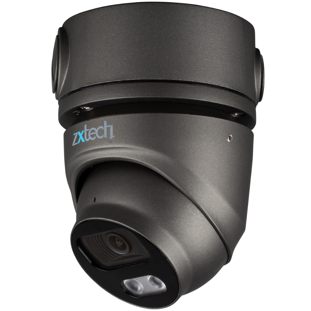 Zxtech 4K 8MP Dome PoE IP CCTV AI Camera | Face Recognition Built-in Microphone Sony Starvis