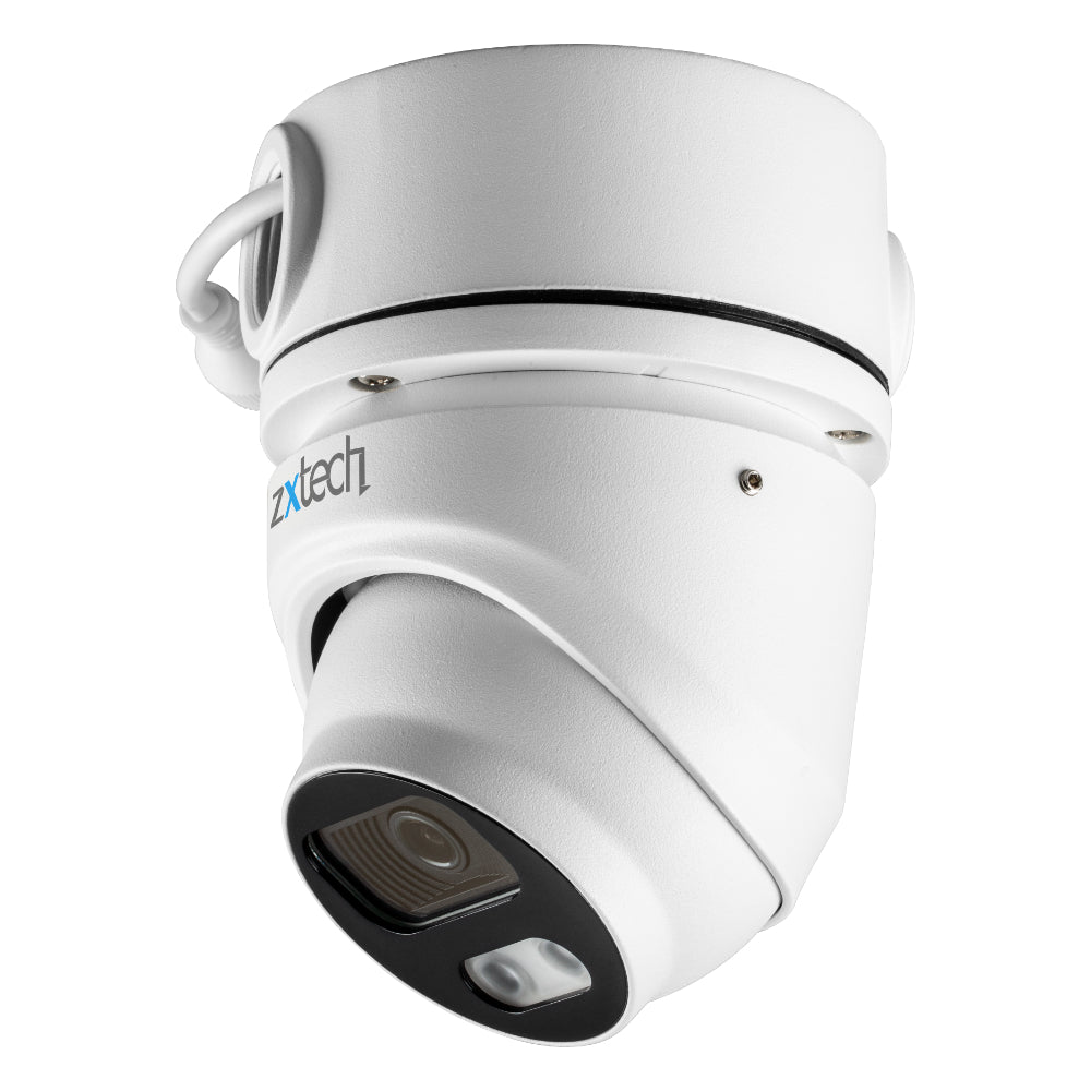 Zxtech 4K 8MP Dome PoE IP CCTV AI Camera | Face Recognition Built-in Microphone