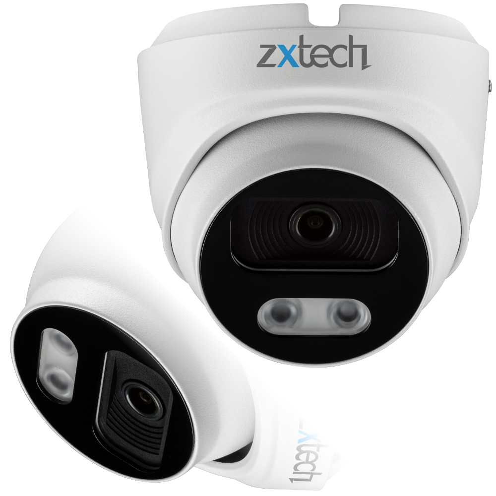 Zxtech 4K 8MP Dome PoE IP CCTV AI Camera | Face Recognition Built-in Microphone Sony Starvis