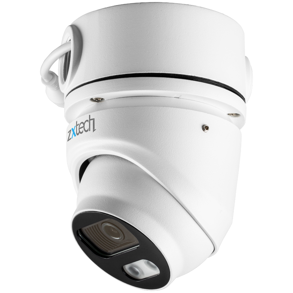Zxtech 4K 8MP Dome PoE IP CCTV AI Camera | Face Recognition Built-in Microphone Sony Starvis