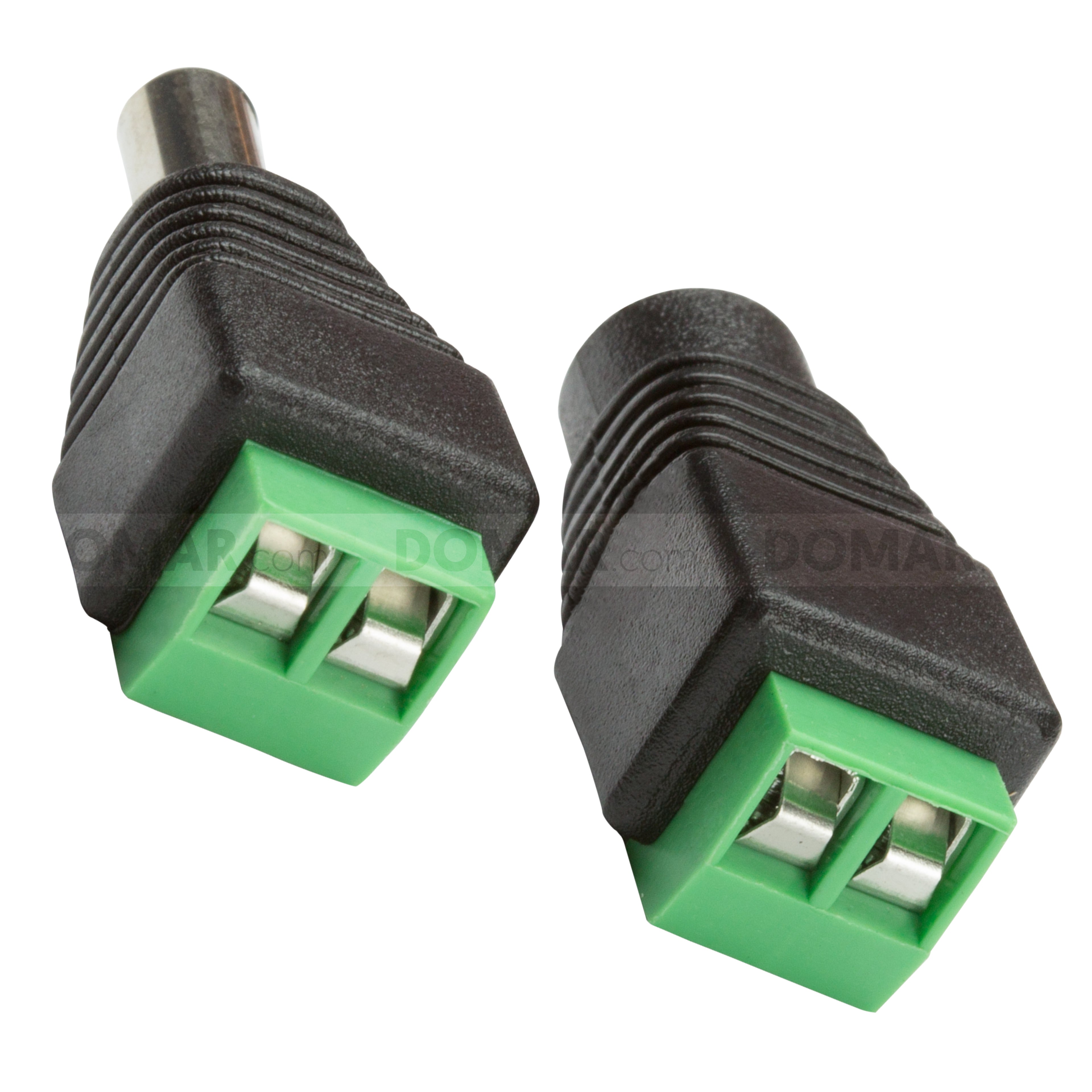 Zxtech Pair of DC Male And Female 2.1mm Connectors