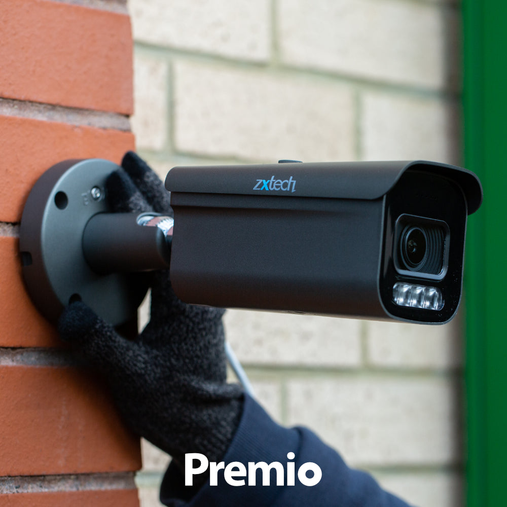 Zxtech 4K 8MP Bullet Auto Zoom PoE IP CCTV AI Camera | Face Recognition 60M IR