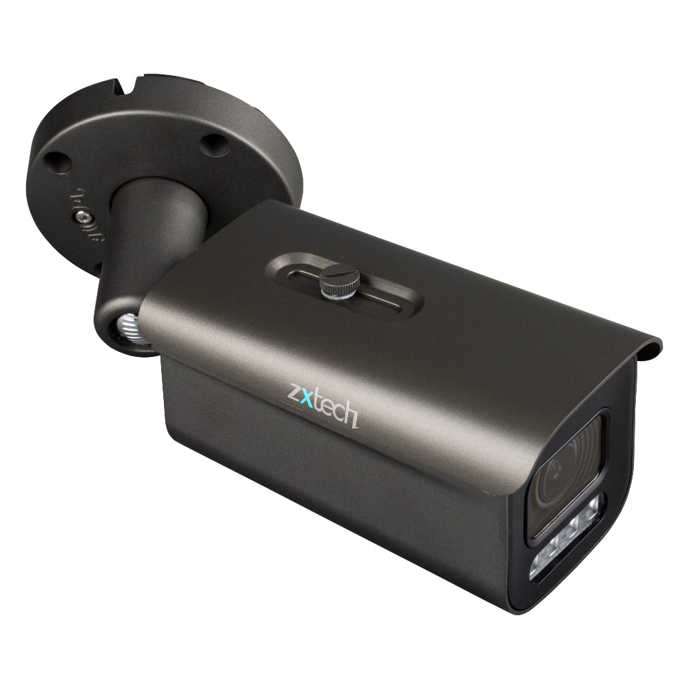 Zxtech 4K 8MP Bullet Auto Zoom PoE IP CCTV AI Camera | Face Recognition 60M IR Sony Starvis