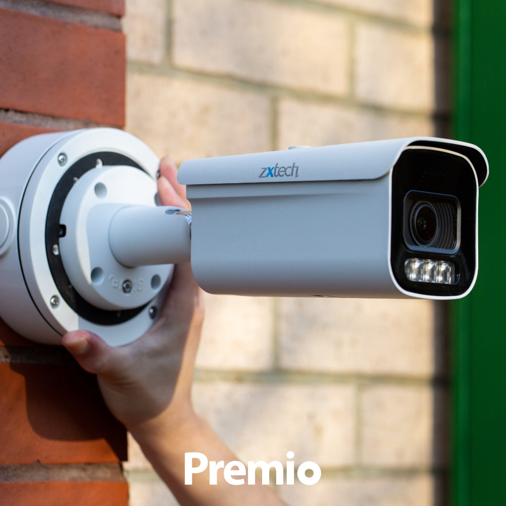 Zxtech 4K 8MP Bullet Auto Zoom PoE IP CCTV AI Camera | Face Recognition 60M IR Sony Starvis
