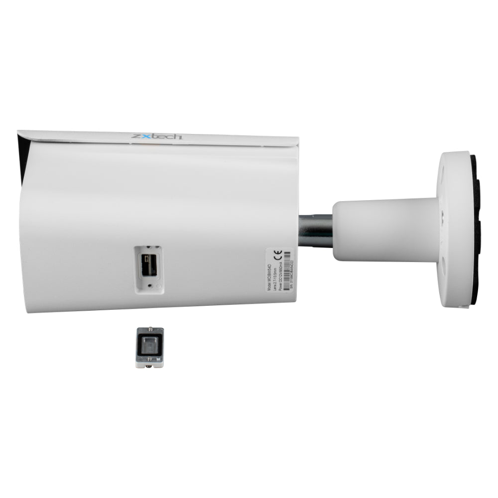 Zxtech 4K 8MP Bullet Auto Zoom PoE IP CCTV AI Camera | Face Recognition 60M IR Sony Starvis